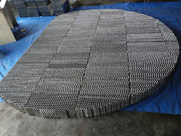 金屬壓(yā)延孔板波紋填(tián)料 金屬壓延孔板波紋填料